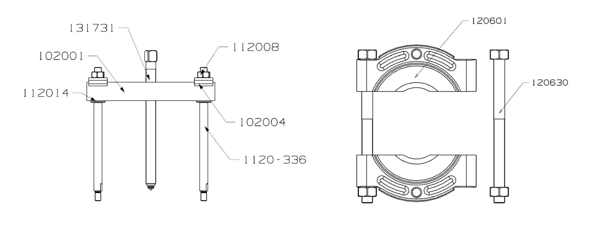 EXTRACTOR FORZA PUENTE Y GUILLOTINA SERIE 1100S-1200